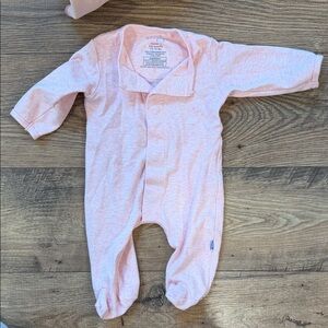 Magnetic Me Pink Baby One-Piece Footed Sleeper 100% cotton